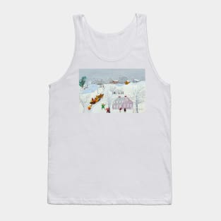 Grandma Anna Robertson Moses Over the Bridge 1960 Art Print American Painter Naïve Art Primitivism Tank Top